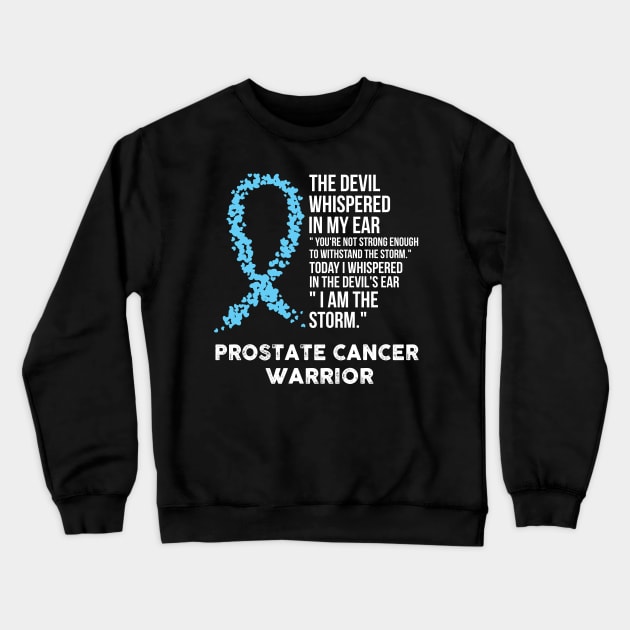 The Devil- Prostate cancer Awareness Support Ribbon Crewneck Sweatshirt by HomerNewbergereq